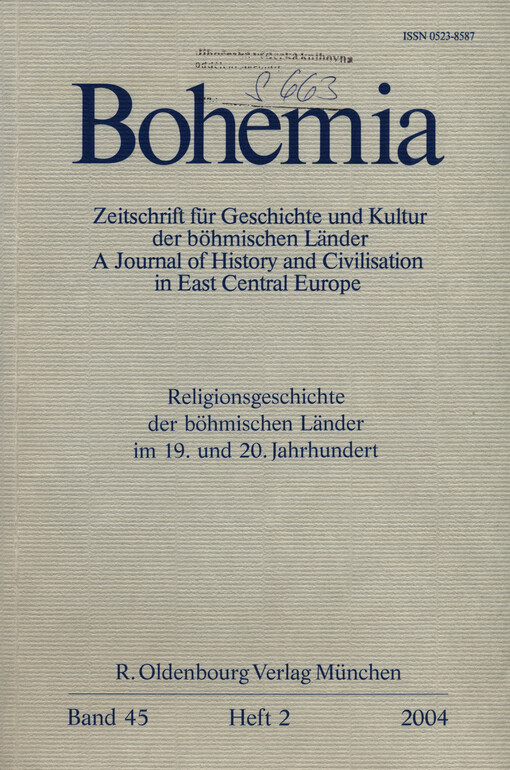 Bohemia : Jahrbuch des Collegium Carolinum