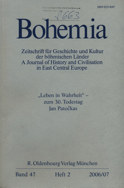 Bohemia : Jahrbuch des Collegium Carolinum