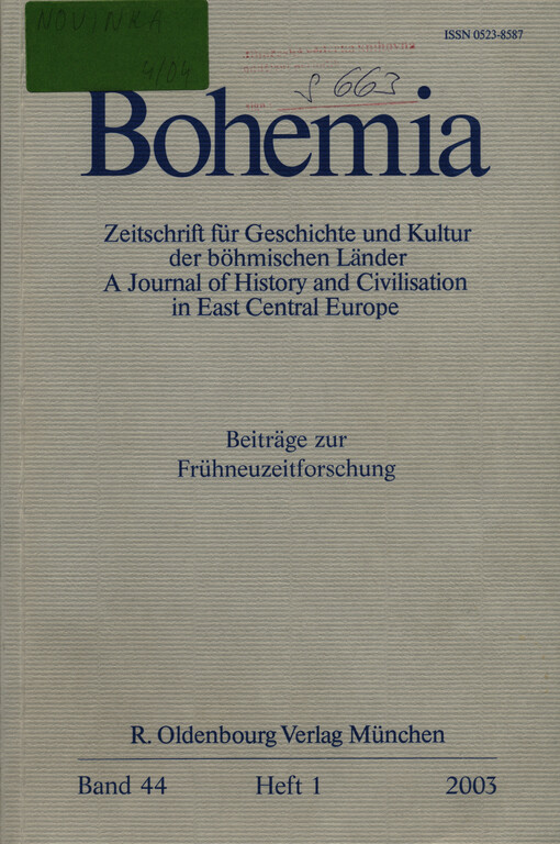 Bohemia : Jahrbuch des Collegium Carolinum