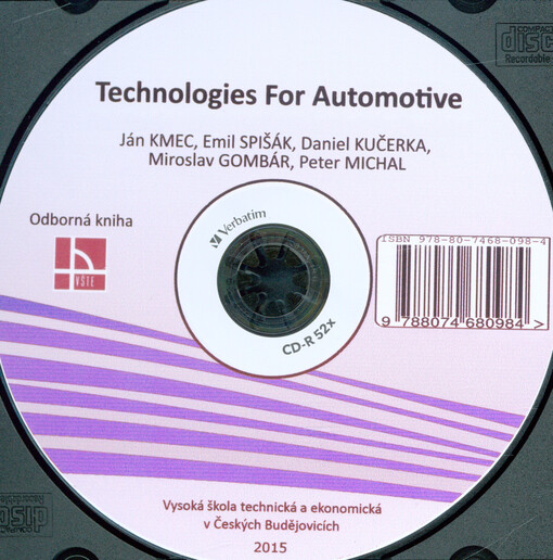 Technologies for automotive :odborná kniha