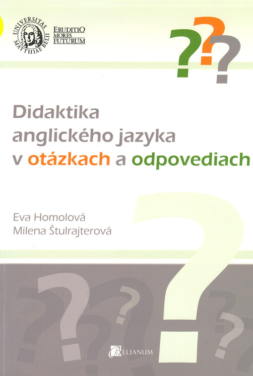 Didaktika anglického jazyka v otázkach a odpovediach