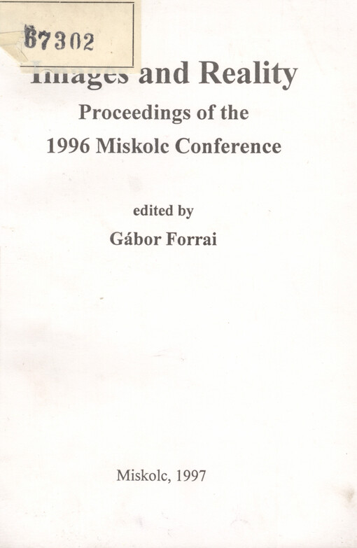 Images and reality : proceedings of the 1996 Miskolc conference