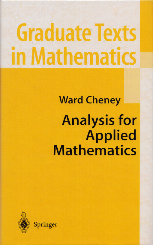 Analysis for applied mathematics : with 27 illustrations