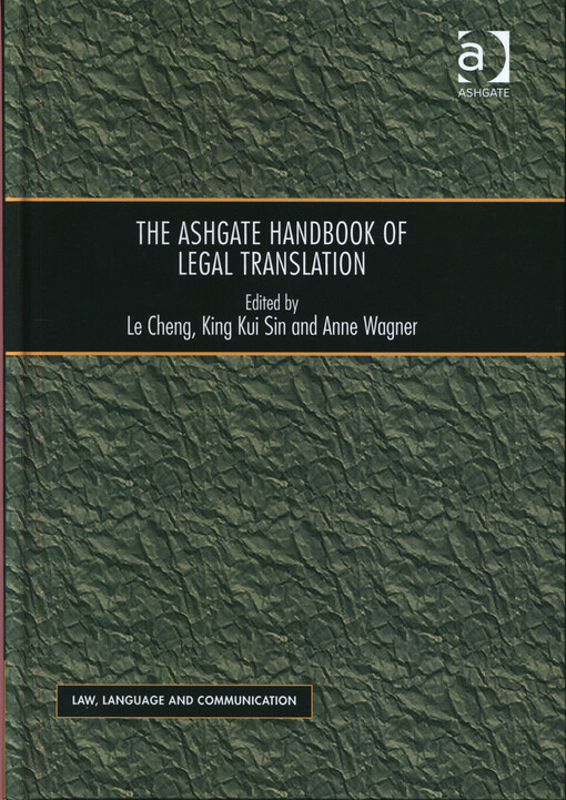 The Ashgate handbook of legal translation