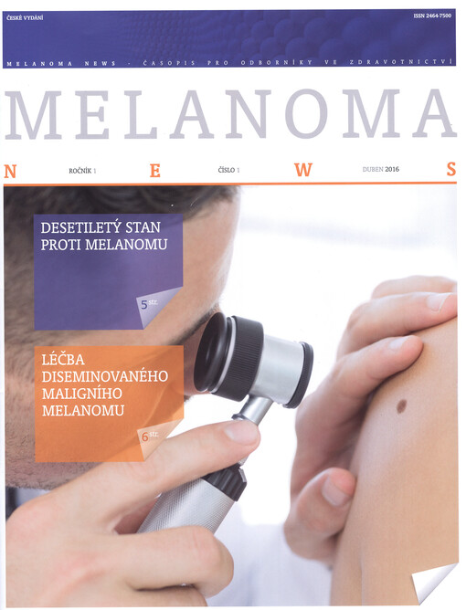 Melanoma news : časopis pro odborníky ve zdravotnictví : české vydání