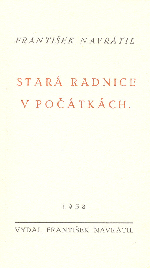 Stará radnice v Počátkách
