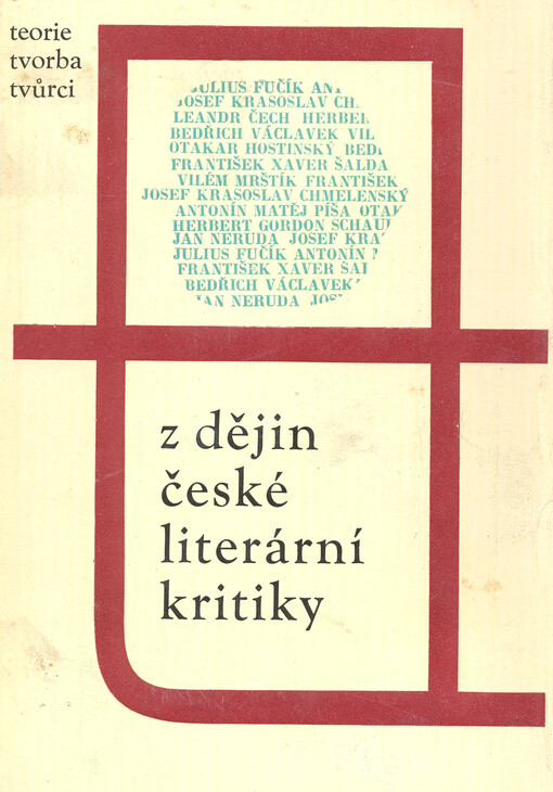 Z dějin české literární kritiky : [vysokošk. příručka]