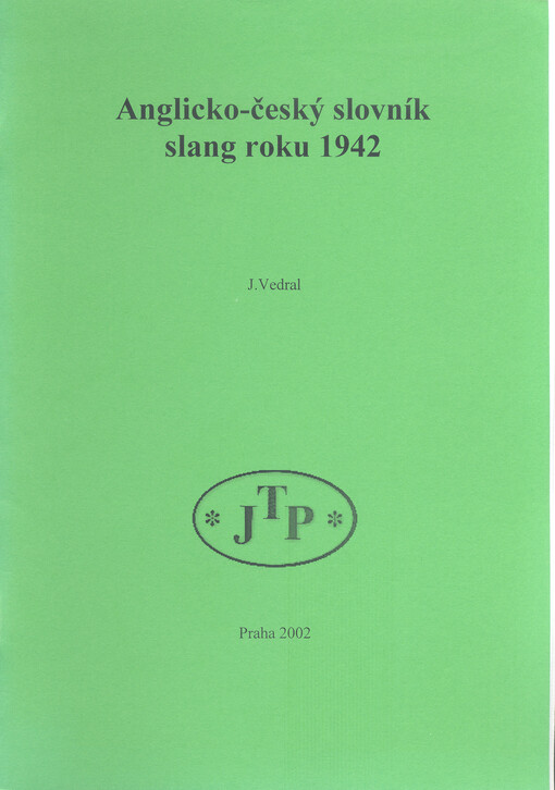 Anglicko-český slovník slang roku 1942
