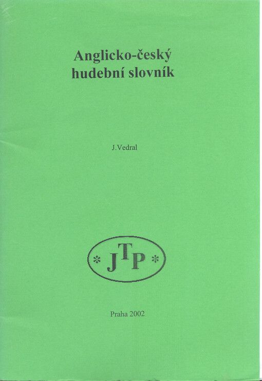 Anglicko-český hudební slovník