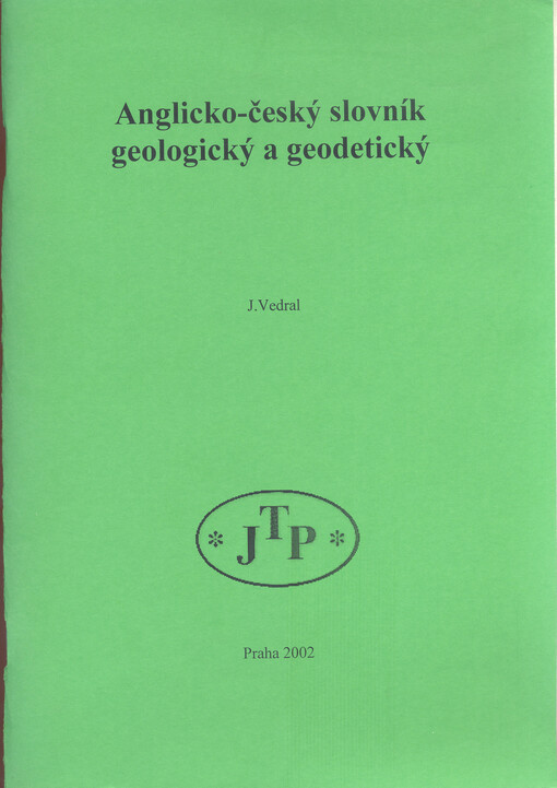 Anglicko-český slovník geologický a geodetický