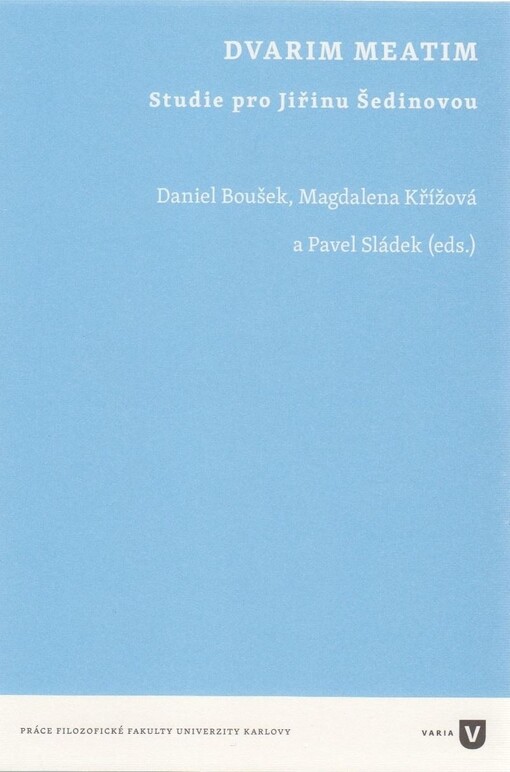 Dvarim meatim : studie pro Jiřinu Šedinovou