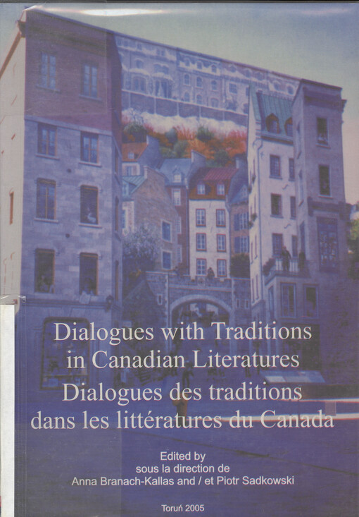 Dialogues with traditions in Canadian literatures