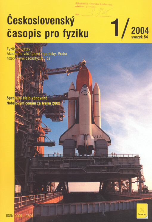 Československý časopis pro fyziku = Czechoslovak Journal of Physics