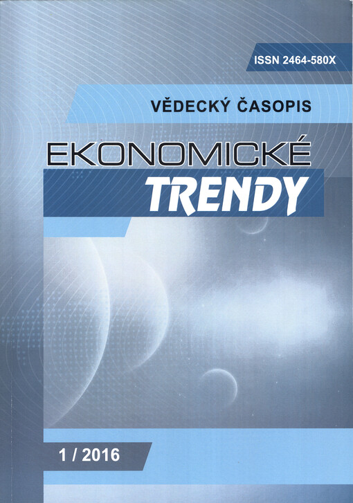 Ekonomické trendy : vědecký časopis = Economic trends : scientific journal