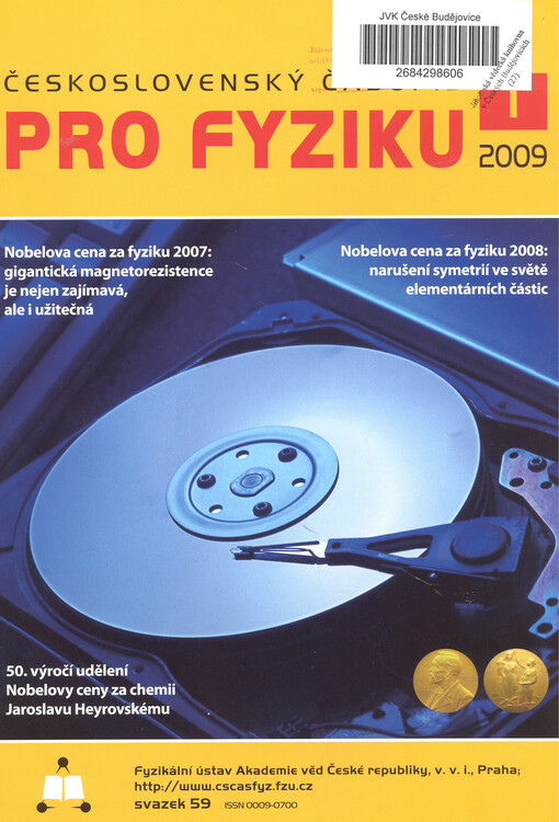 Československý časopis pro fyziku = Czechoslovak Journal of Physics
