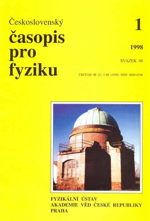 Československý časopis pro fyziku = Czechoslovak Journal of Physics