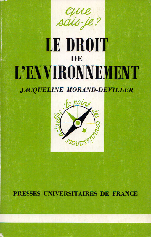 Le droit de l'environnement