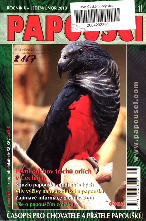 Papoušci : časopis pro chovatele a přátele papoušků
