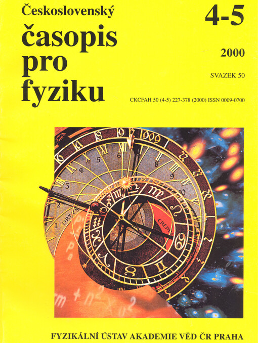 Československý časopis pro fyziku = Czechoslovak Journal of Physics