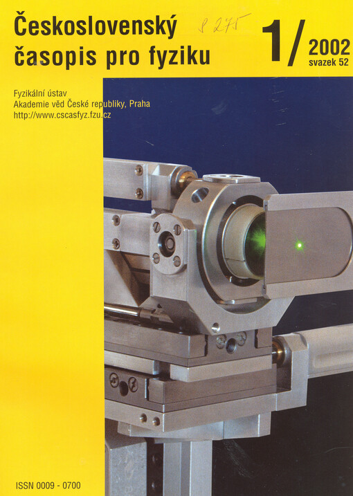 Československý časopis pro fyziku = Czechoslovak Journal of Physics