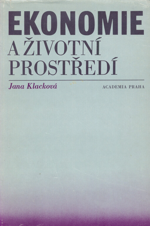 Ekonomie a životní prostředí