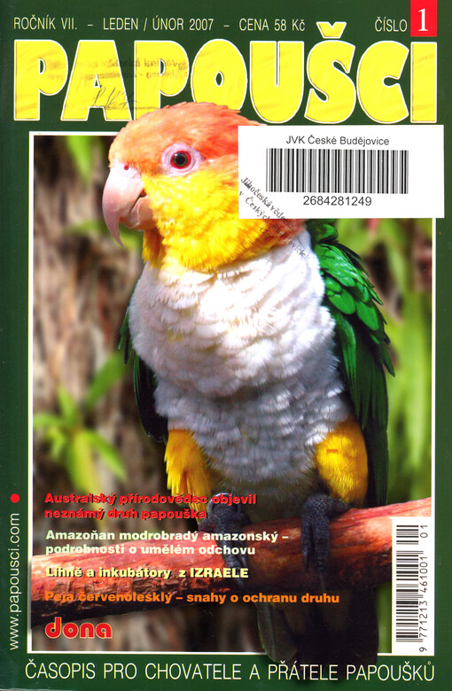 Papoušci : časopis pro chovatele a přátele papoušků