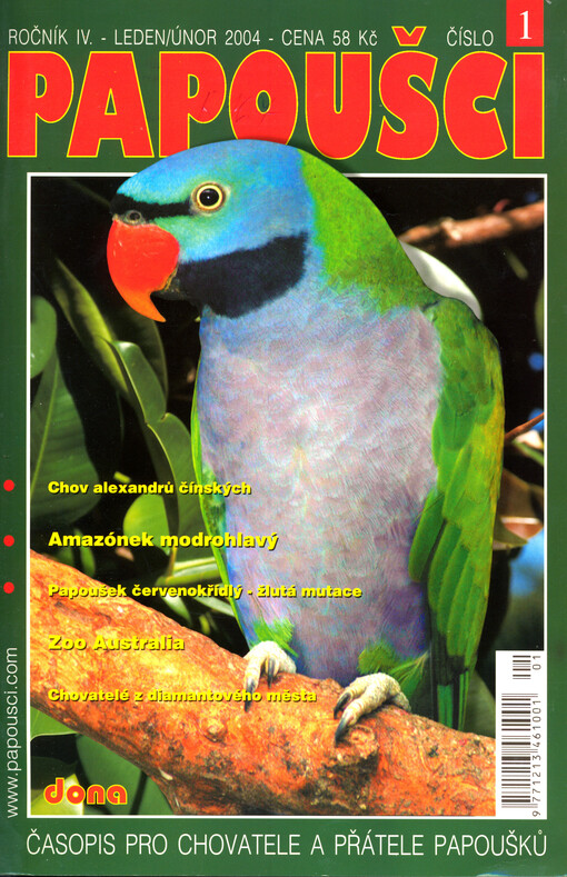 Papoušci : časopis pro chovatele a přátele papoušků