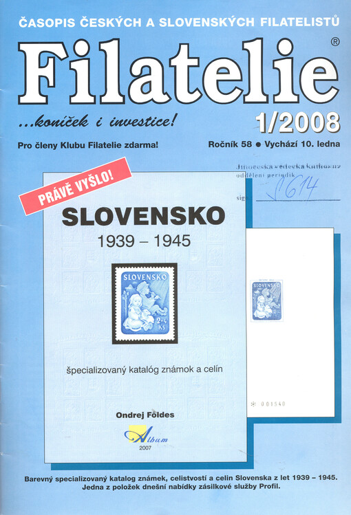Filatelie : časopis československých filatelistů