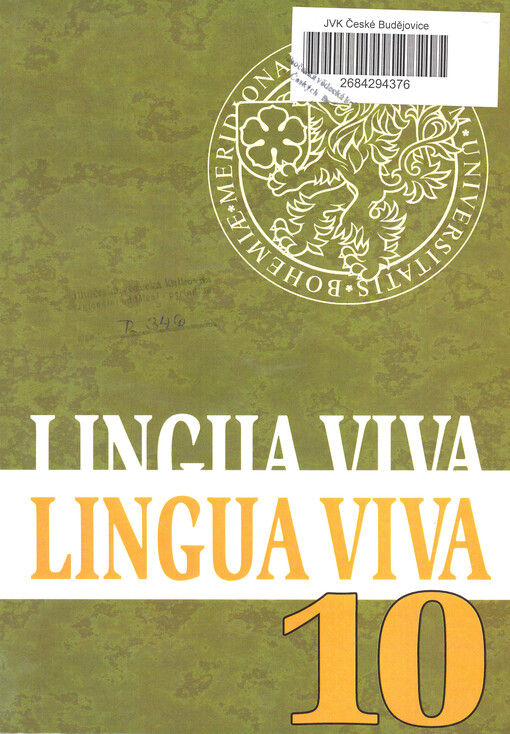 Lingua Viva : odborný časopis pro teorii a praxi vyučování cizím jazykům a češtině jako cizímu jazyku