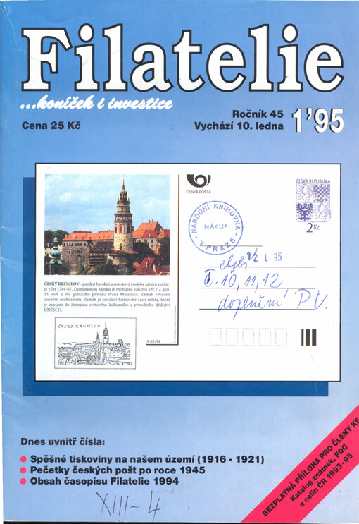 Filatelie : časopis československých filatelistů