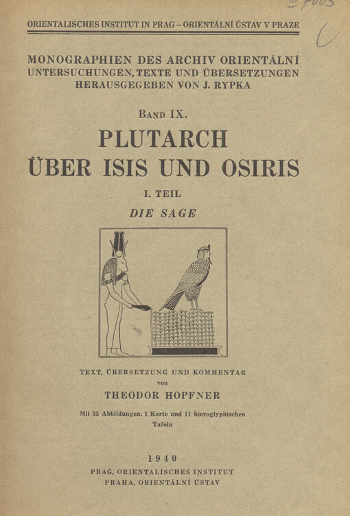 Über Isis und Osiris