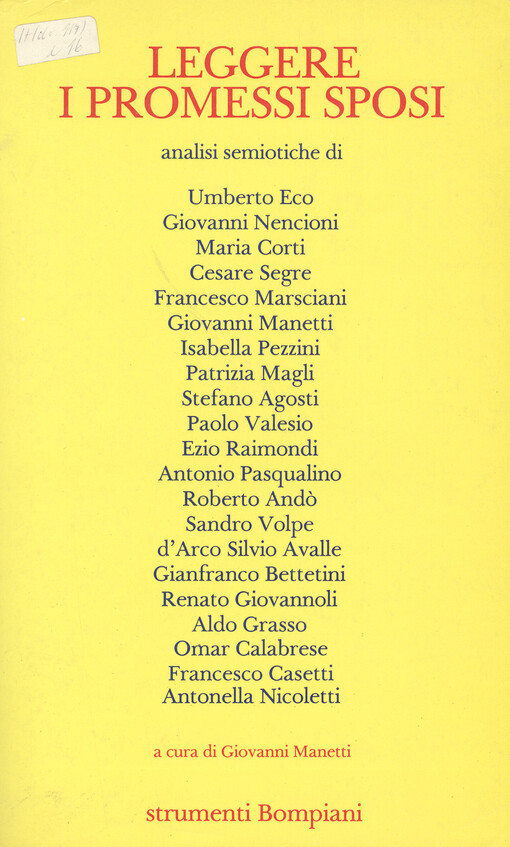 Leggere i promessi sposi