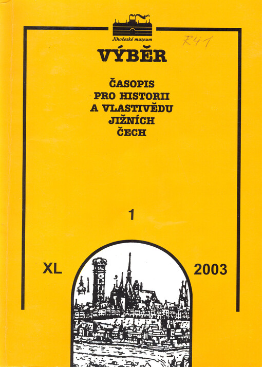 Výběr : časopis pro historii a vlastivědu jižních Čech