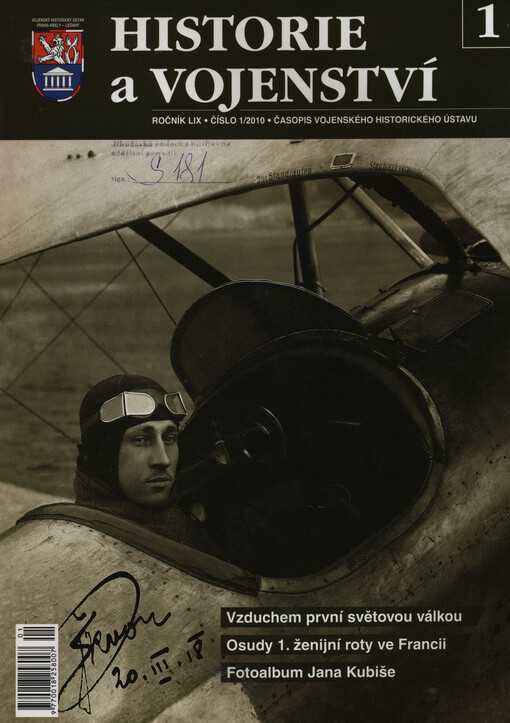 Historie a vojenství : časopis Historického ústavu Armády ČR