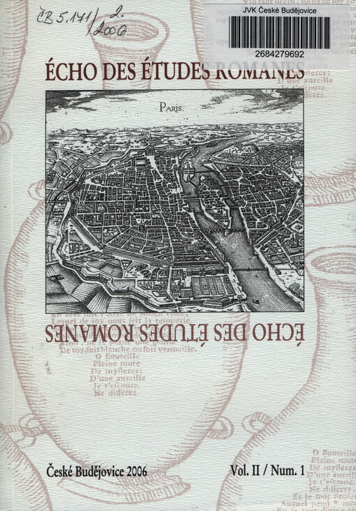 Écho des études romanes : revue semestrielle de linguistique et littératures romanes