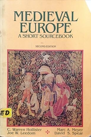 Medieval Europe : a short sourcebook
