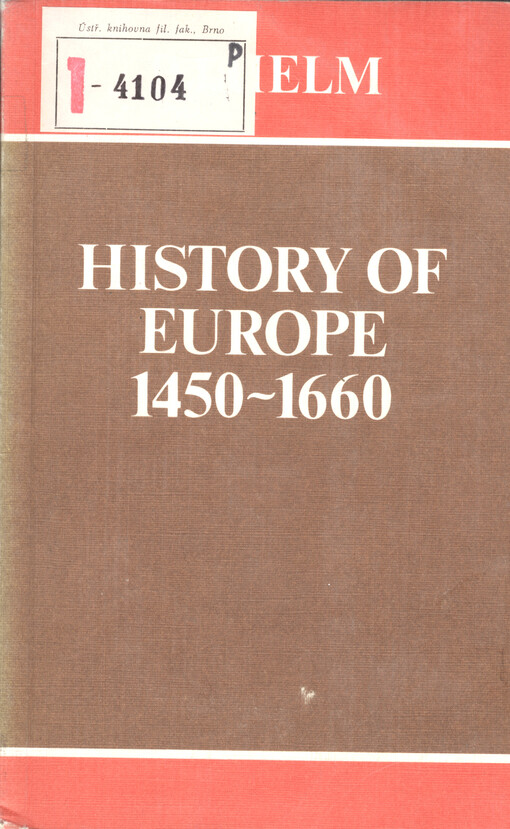 History of Europe : 1450-1660