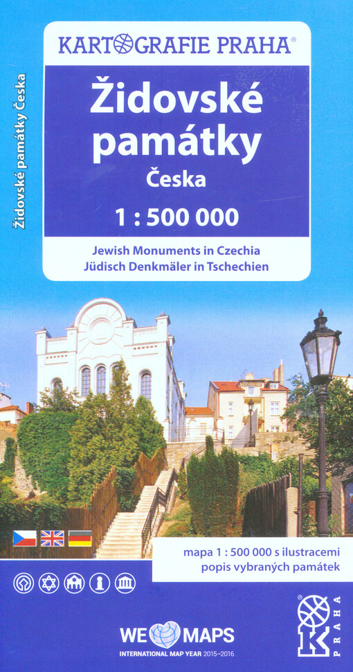 Židovské památky České republiky, 1: 500 000