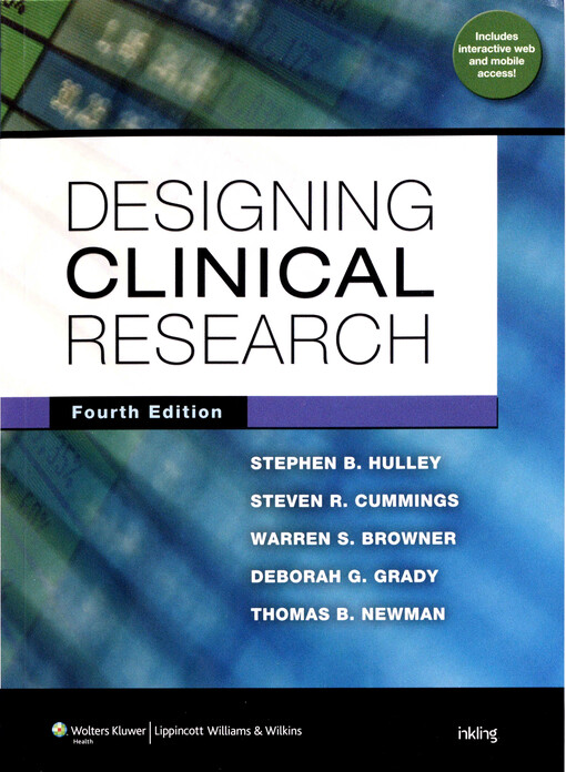 Designing clinical research 