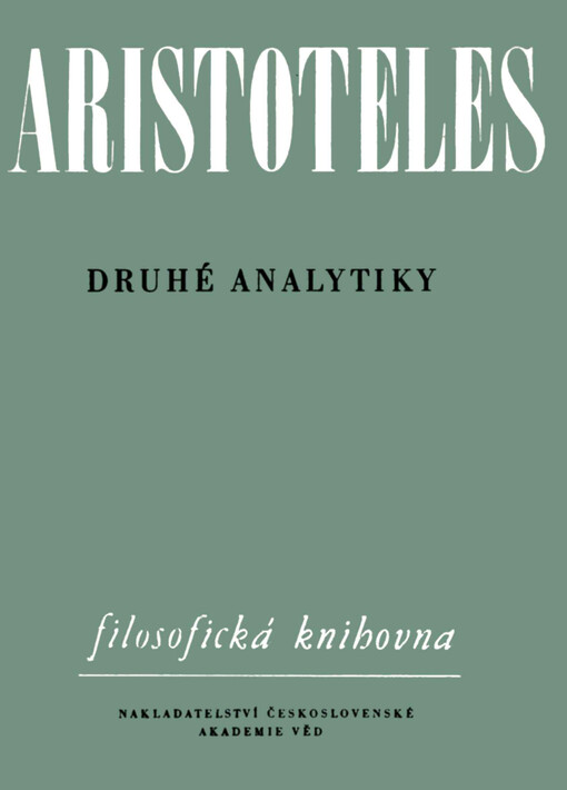 Organon.IV,Druhé analytiky