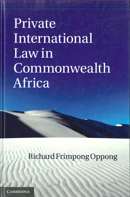 Private international law in Commonwealth Africa