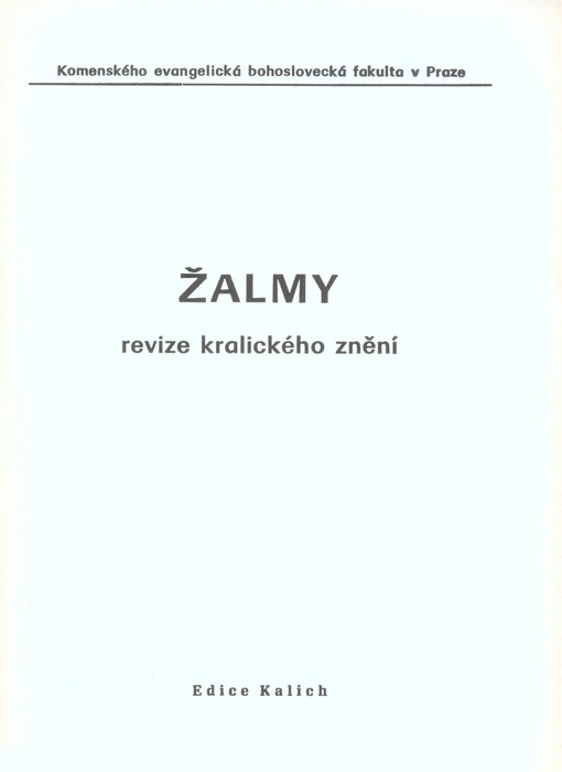 Žalmy :revize kralického znění