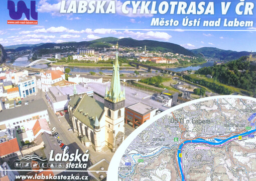Labská cyklotrasa v ČR : město Ústí nad Labem