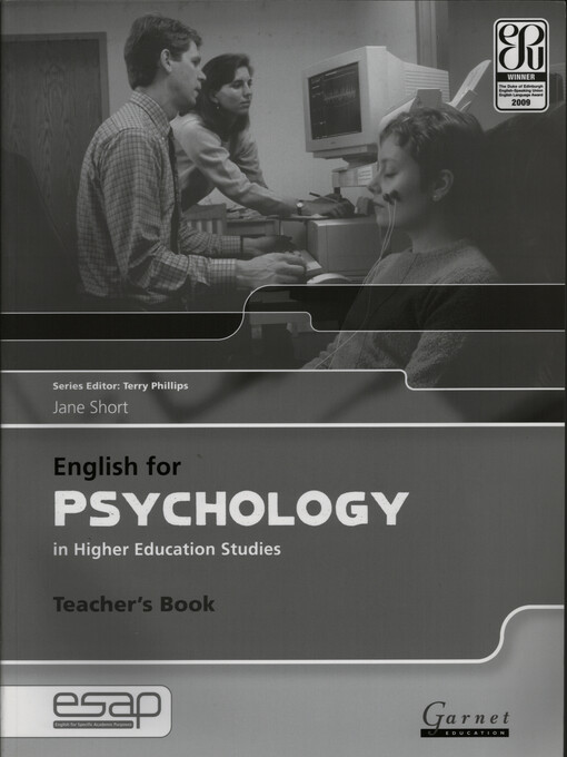 English for psychology in higher education studies. Teacher's book