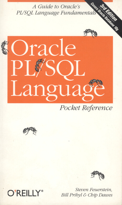 Oracle PL/SQL language : pocket reference
