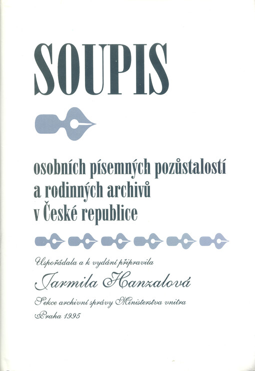 Soupis osobních písemných pozůstalostí a rodinných archivů v České republice