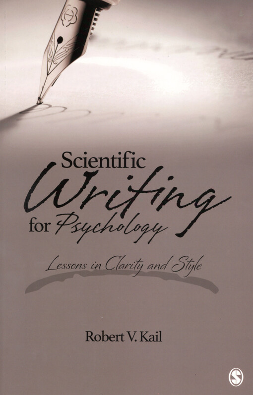 Scientific writing for psychology :lessons in clarity and style