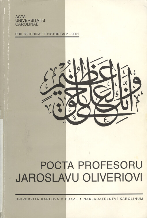 Pocta profesoru Jaroslavu Oliveriovi