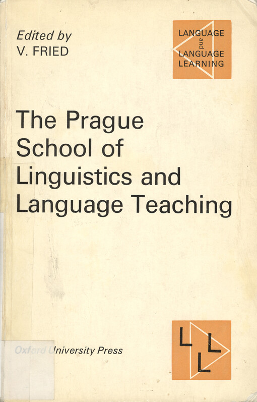 The Prague school of linguistics and language teaching