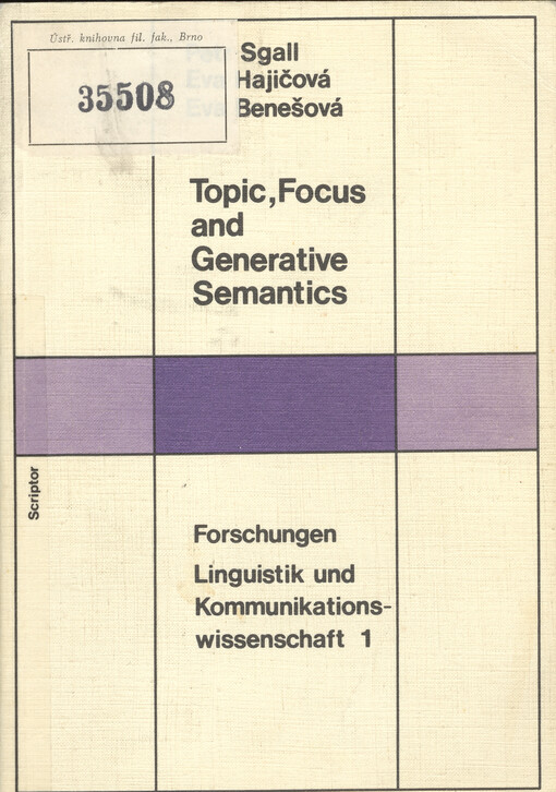 Topic, focus and generative semantics